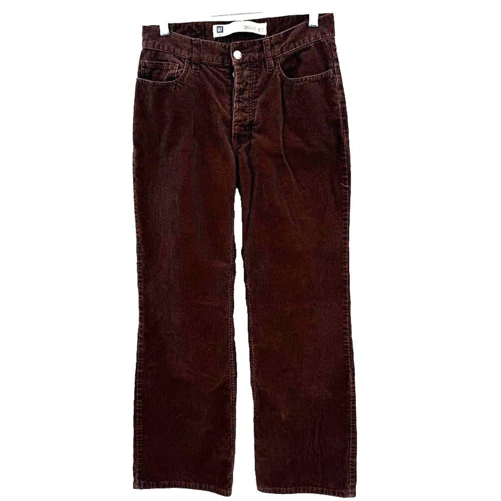 Gap Vintage 2004 Mens Corduroy Pants 29x30 Brown Boot Fit Y2K Jeans